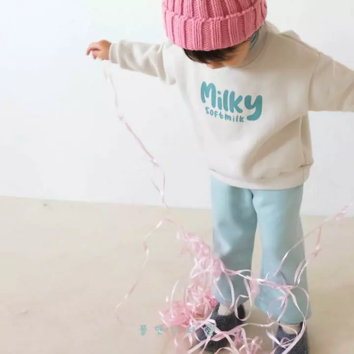 Paul & Nina - Korean Children Fashion - #discoveringself - Milk Fleece Sweatshirt - 3