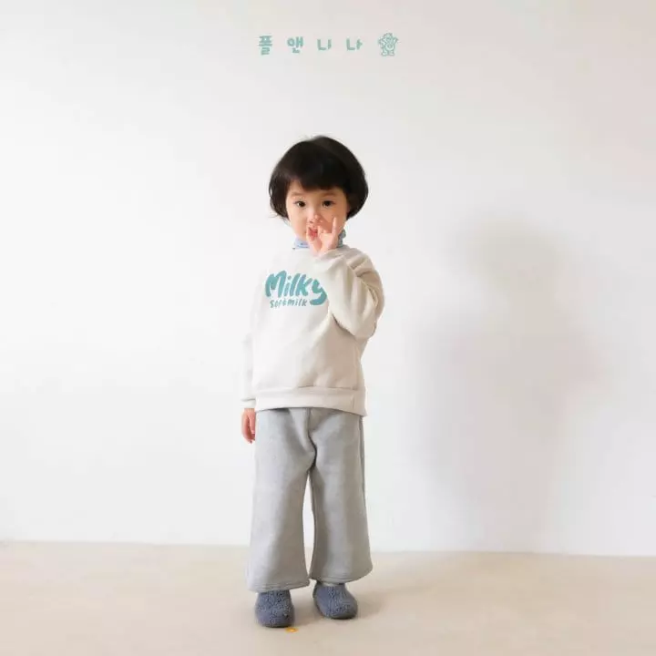 Paul & Nina - Korean Children Fashion - #discoveringself - Milk Fleece Sweatshirt - 4