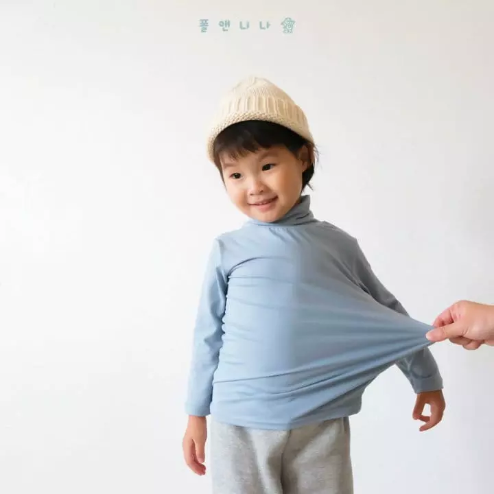 Paul & Nina - Korean Children Fashion - #kidsstore - Heat Tech Turtleneck Tee - 5