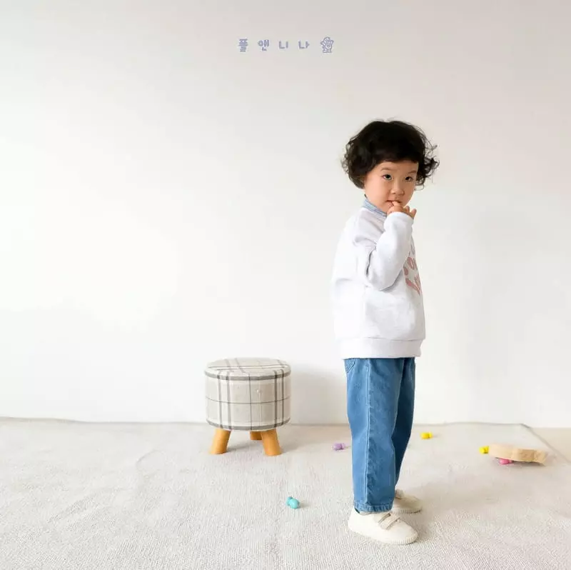 Paul & Nina - Korean Children Fashion - #kidsstore - Fleece Straight Jeans - 3