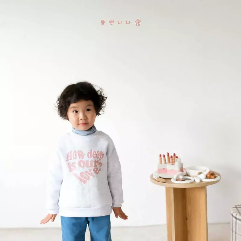 Paul & Nina - Korean Children Fashion - #kidsstore - Heart Fleece Sweatshirt - 2