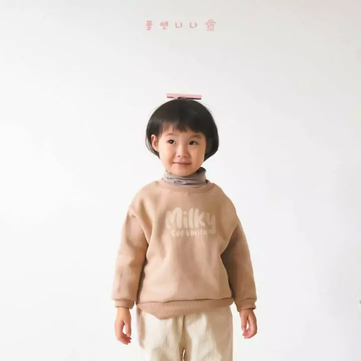Paul & Nina - Korean Children Fashion - #kidzfashiontrend - Milk Fleece Sweatshirt - 7