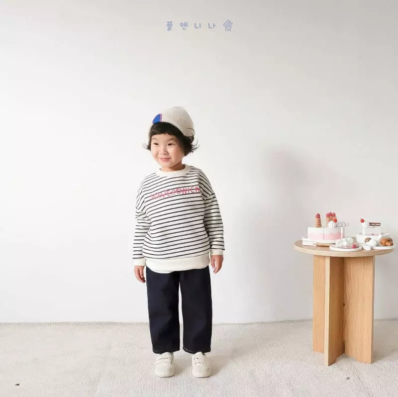 Paul & Nina - Korean Children Fashion - #kidzfashiontrend - Beroinica Stripes Fleece Tee - 5