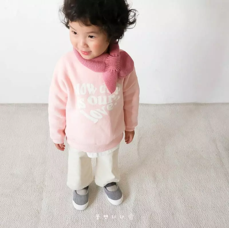 Paul & Nina - Korean Children Fashion - #littlefashionista - Heart Fleece Sweatshirt - 5