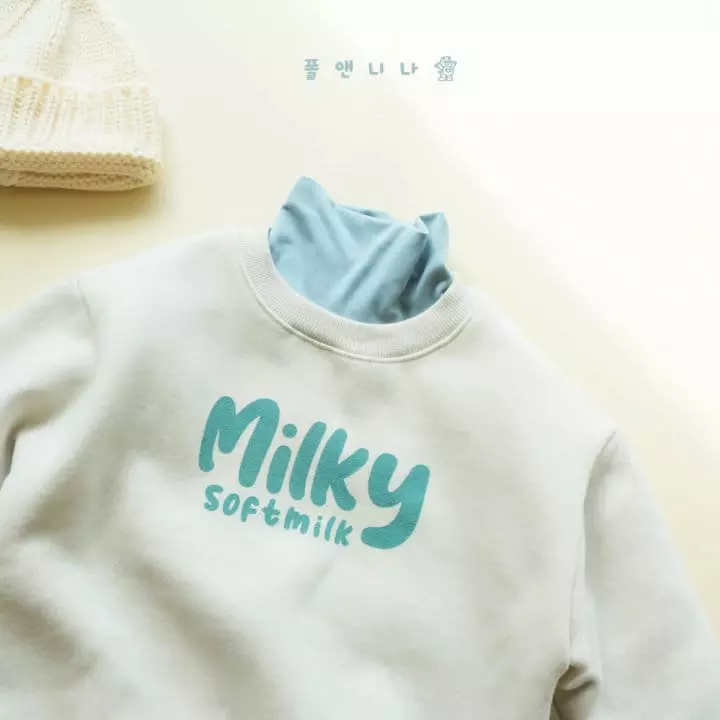 Paul & Nina - Korean Children Fashion - #minifashionista - Milk Fleece Sweatshirt - 11