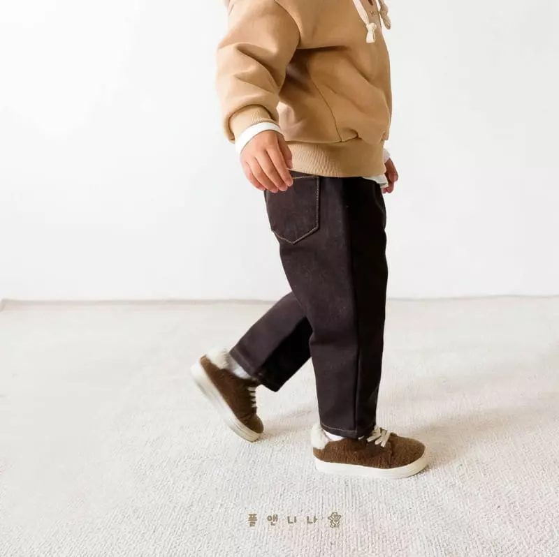 Paul & Nina - Korean Children Fashion - #minifashionista - Fleece Jeans - 6