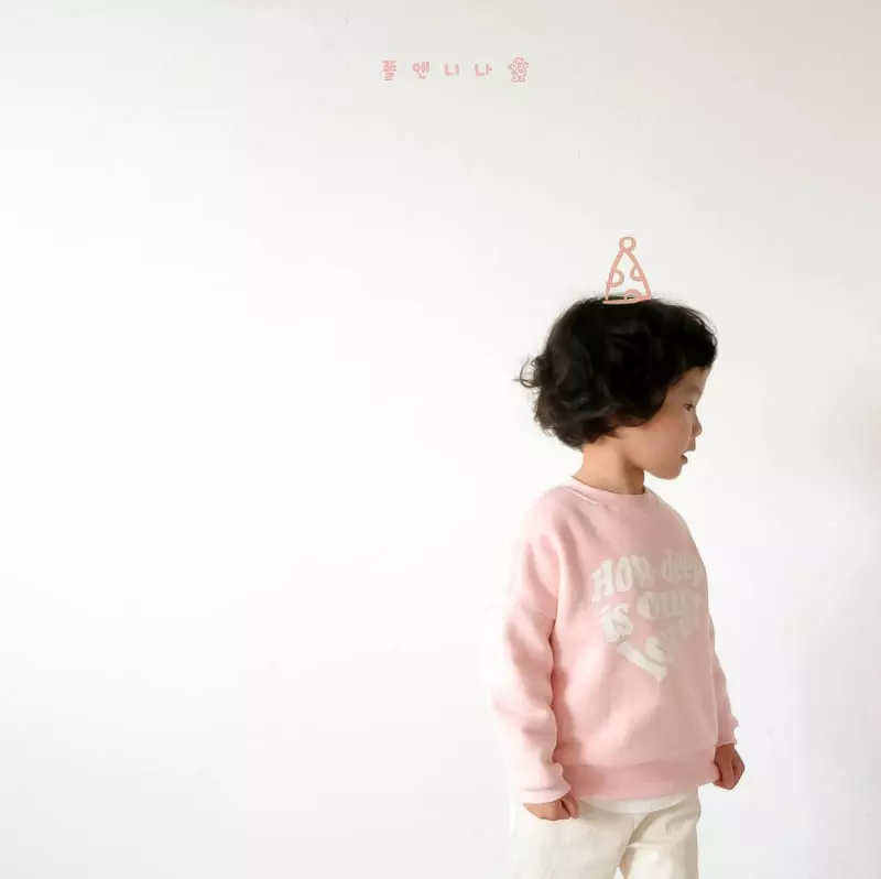 Paul & Nina - Korean Children Fashion - #prettylittlegirls - Heart Fleece Sweatshirt - 8