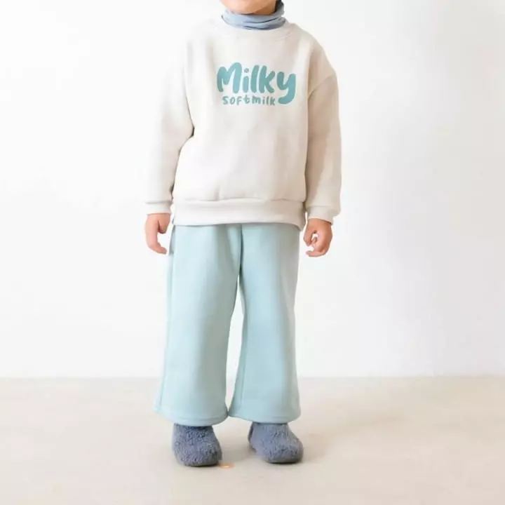 Paul & Nina - Korean Children Fashion - #todddlerfashion - Signiture Double Fleece Pants - 11