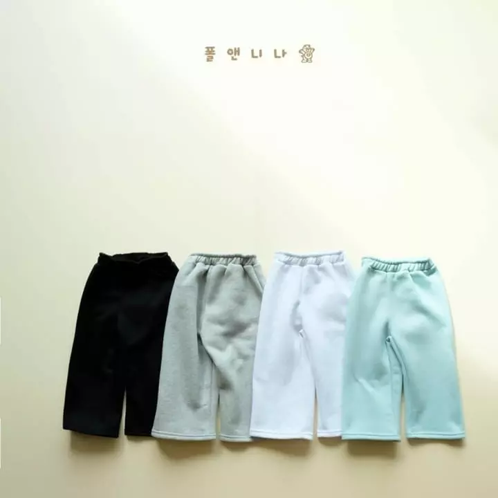 Paul & Nina - Korean Children Fashion - #toddlerclothing - Signiture Double Fleece Pants - 12