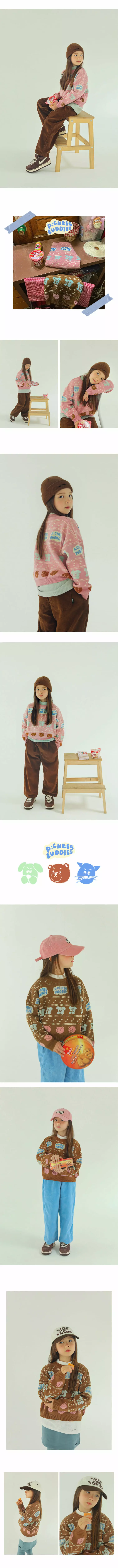 Paul & Nina - Korean Junior Fashion - #childofig - Buds Jacquard Pullover - 2