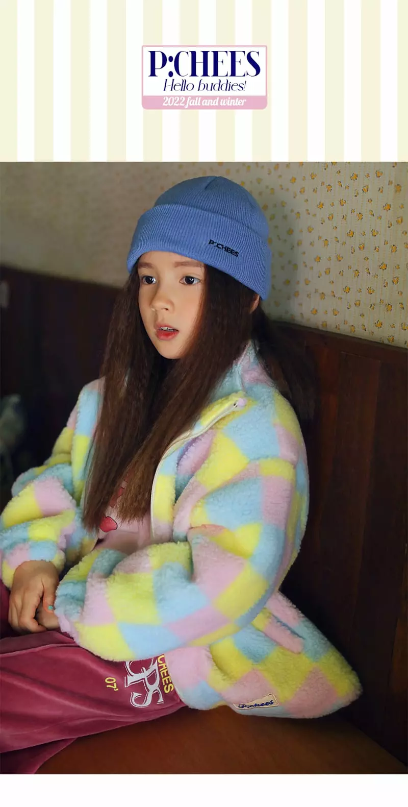 Peach-Cream - Korean Junior Fashion - #kidsshorts - Leon Fleece Zip-up