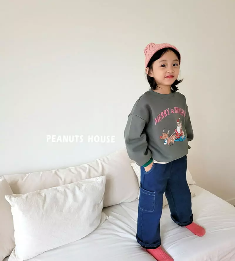 Peanuts - Korean Children Fashion - #childofig - Denim Bonding Pants - 3