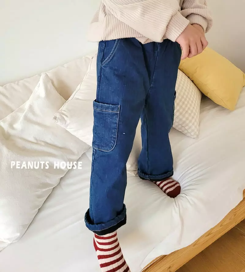 Peanuts - Korean Children Fashion - #designkidswear - Denim Bonding Pants - 6