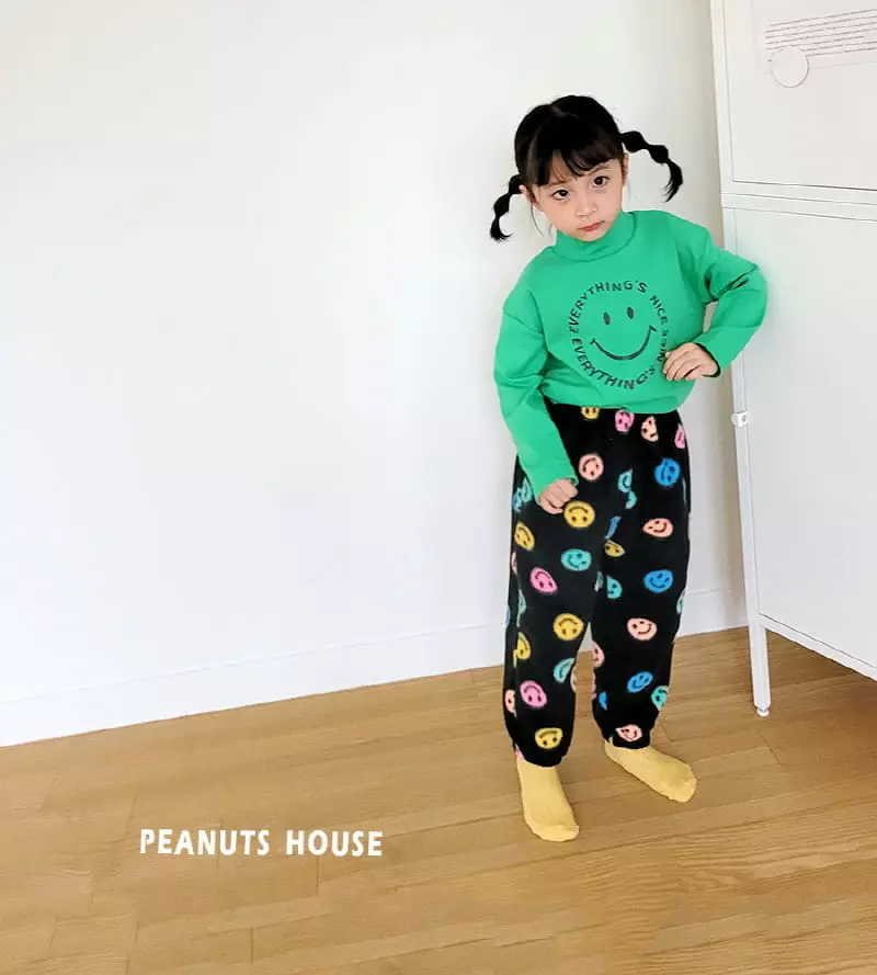 Peanuts - Korean Children Fashion - #kidsshorts - Smile Turtleneck Tee - 11