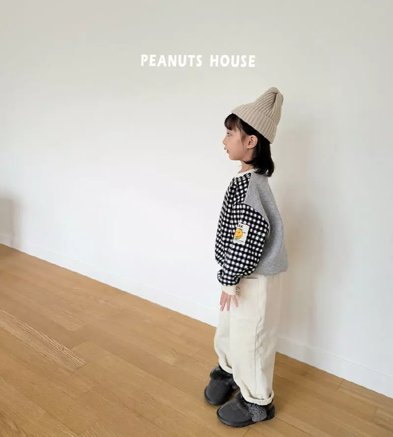Peanuts - Korean Children Fashion - #littlefashionista - Check Tee - 3