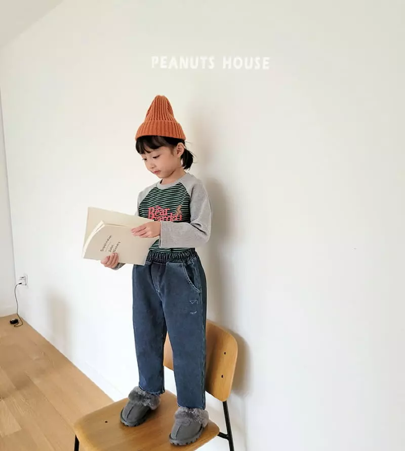 Peanuts - Korean Children Fashion - #magicofchildhood - Bear Garden Tee