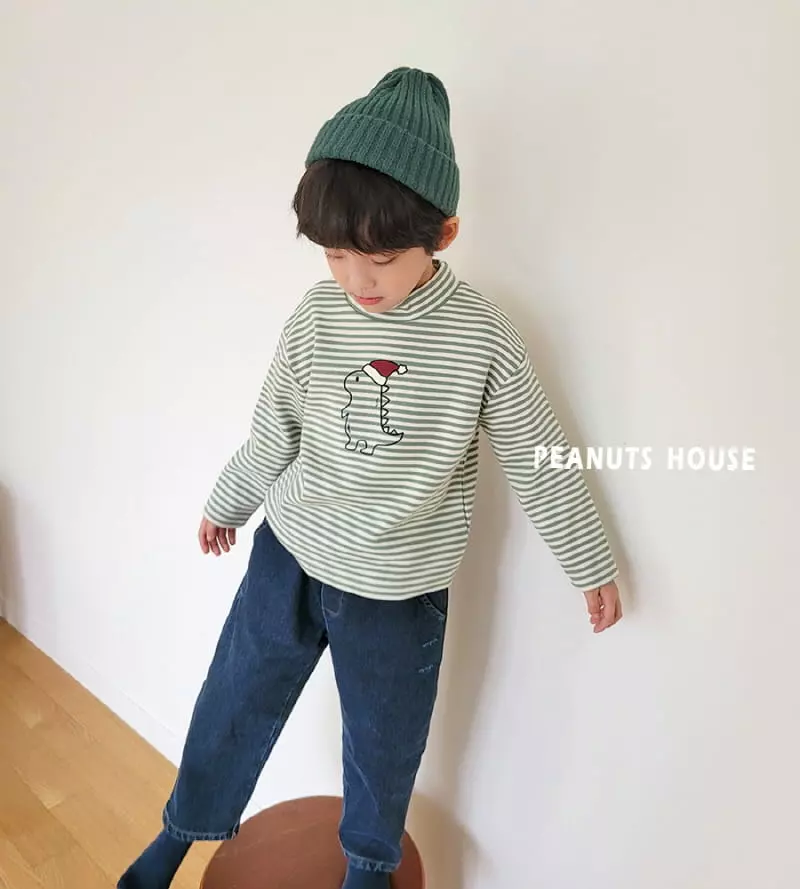 Peanuts - Korean Children Fashion - #toddlerclothing - Santa Dino Tee - 7