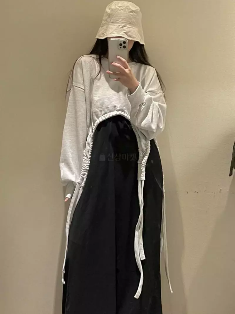 Pin Code - Korean Women Fashion - #momslook - Tunnel Sweatshirt