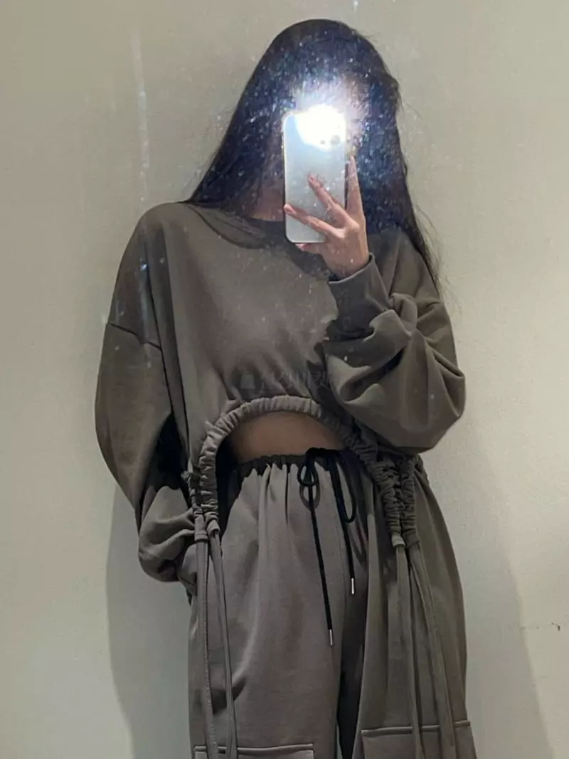 Pin Code - Korean Women Fashion - #momslook - Tunnel Sweatshirt - 3