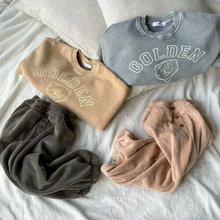 Pink151 - Korean Children Fashion - #childrensboutique - Golden Bear Sweatshirt with Mom - 10