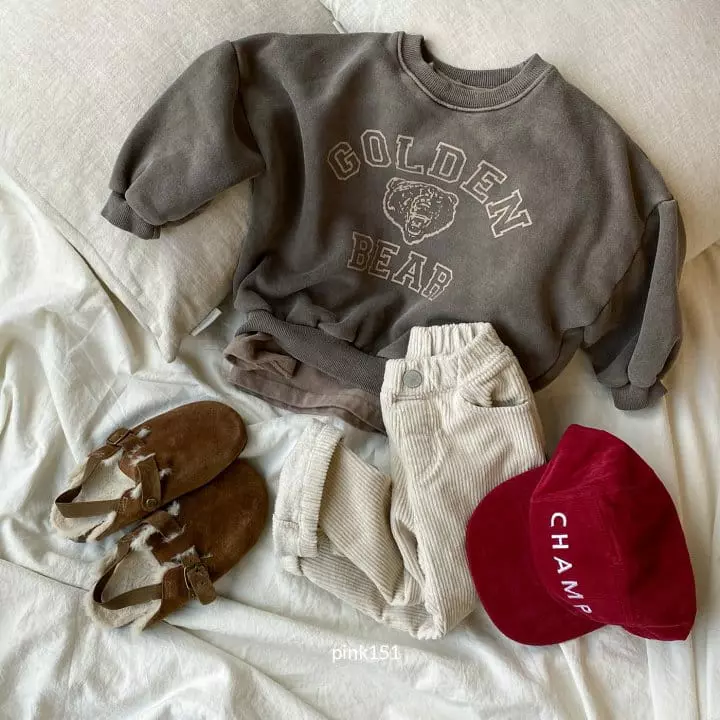 Pink151 - Korean Children Fashion - #designkidswear - Golden Bear Sweatshirt with Mom - 11