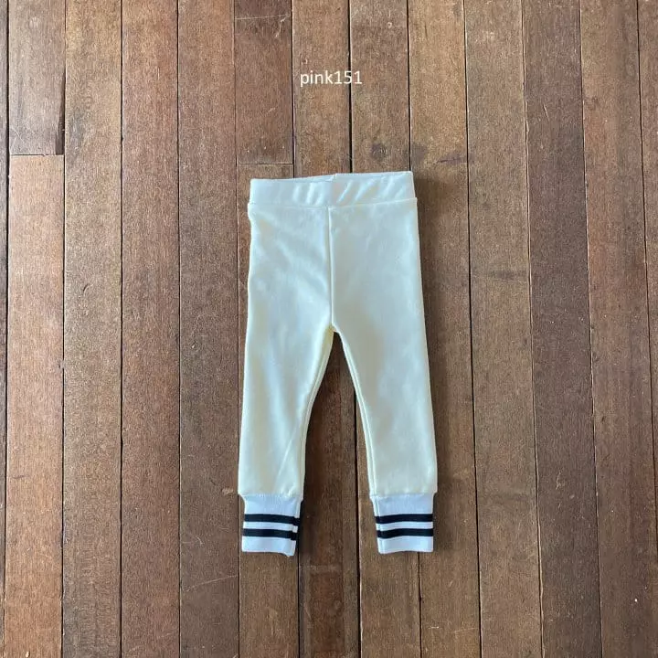 Pink151 - Korean Children Fashion - #discoveringself - Fleece Piping Leggings