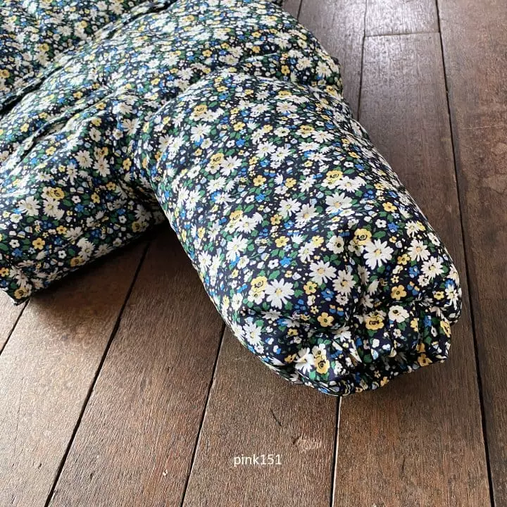 Pink151 - Korean Children Fashion - #discoveringself - Flower Crop Padding Jacket - 5