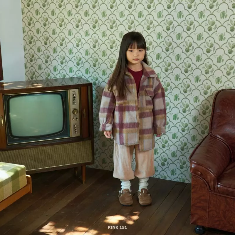 Pink151 - Korean Children Fashion - #fashionkids - Check Long Jacket - 8
