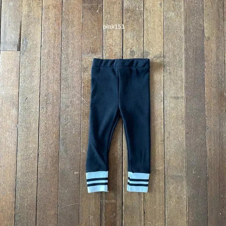 Pink151 - Korean Children Fashion - #kidsshorts - Fleece Piping Leggings - 3