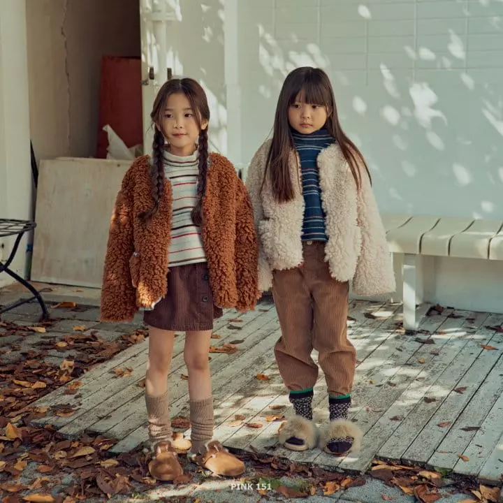 Pink151 - Korean Children Fashion - #kidzfashiontrend - Multi Ddenggang Crop Tee - 12
