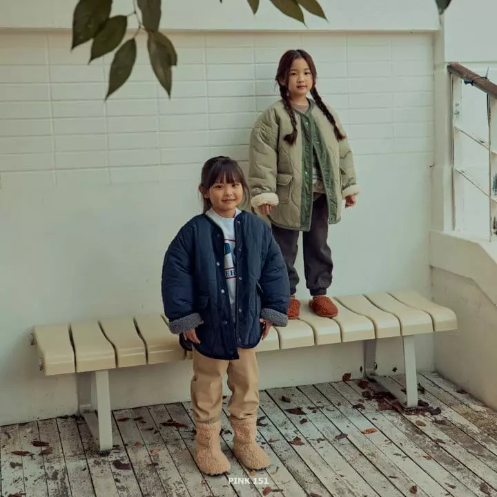 Pink151 - Korean Children Fashion - #Kfashion4kids - Fleece Piping Slim Pants - 4