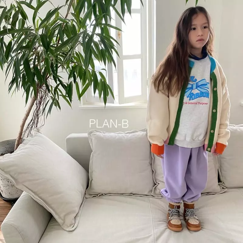 Plan B - Korean Children Fashion - #Kfashion4kids - Blue Ribbon Sweatshirt - 2