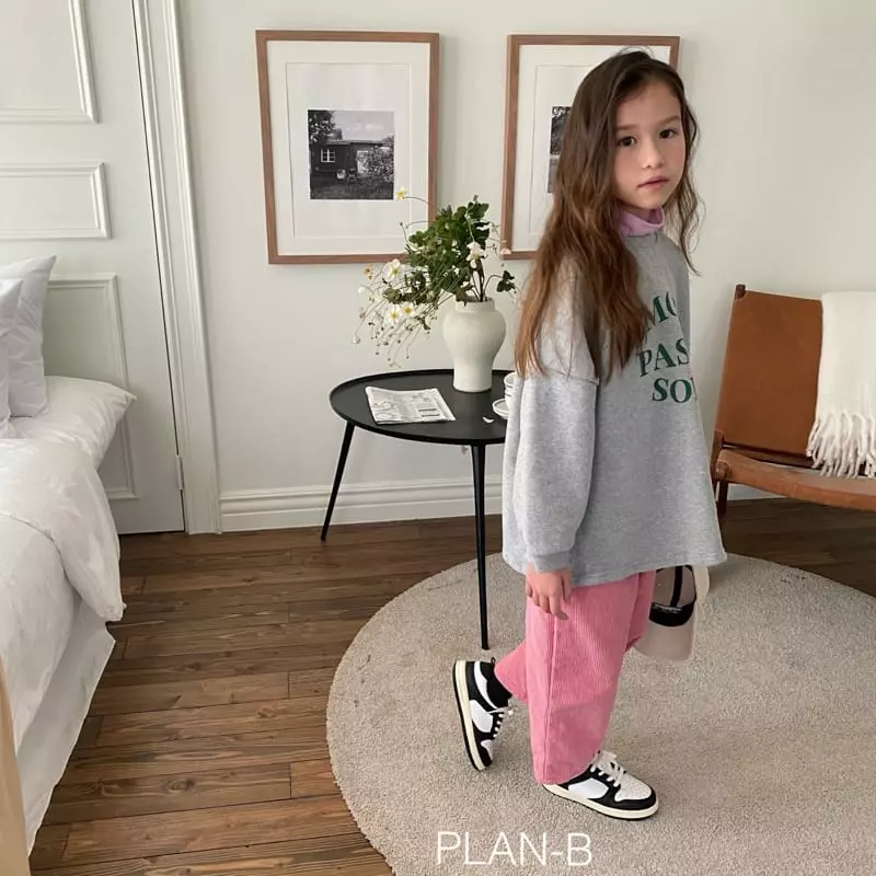 Plan B - Korean Children Fashion - #childofig - Pasta Fleece Tee - 5