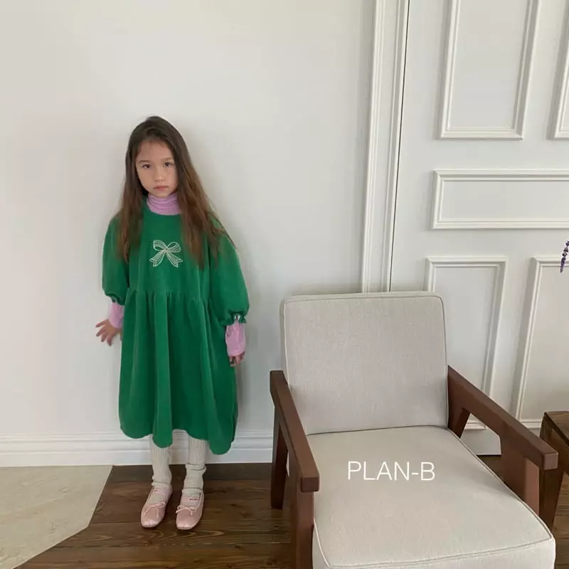 Plan B - Korean Children Fashion - #childrensboutique - Ribbon Embrodiery One-piece - 3