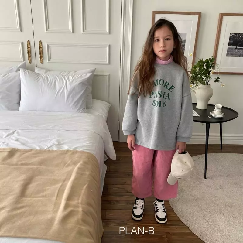 Plan B - Korean Children Fashion - #childrensboutique - Pasta Fleece Tee - 6