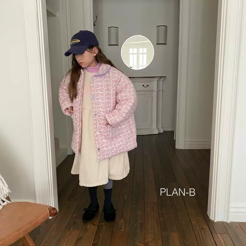 Plan B - Korean Children Fashion - #childrensboutique - Circle Collar Flower Padding Jumper - 2