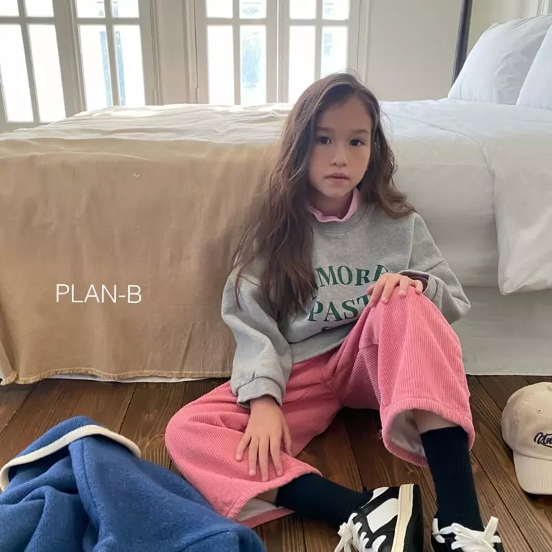 Plan B - Korean Children Fashion - #designkidswear - Pasta Fleece Tee - 7