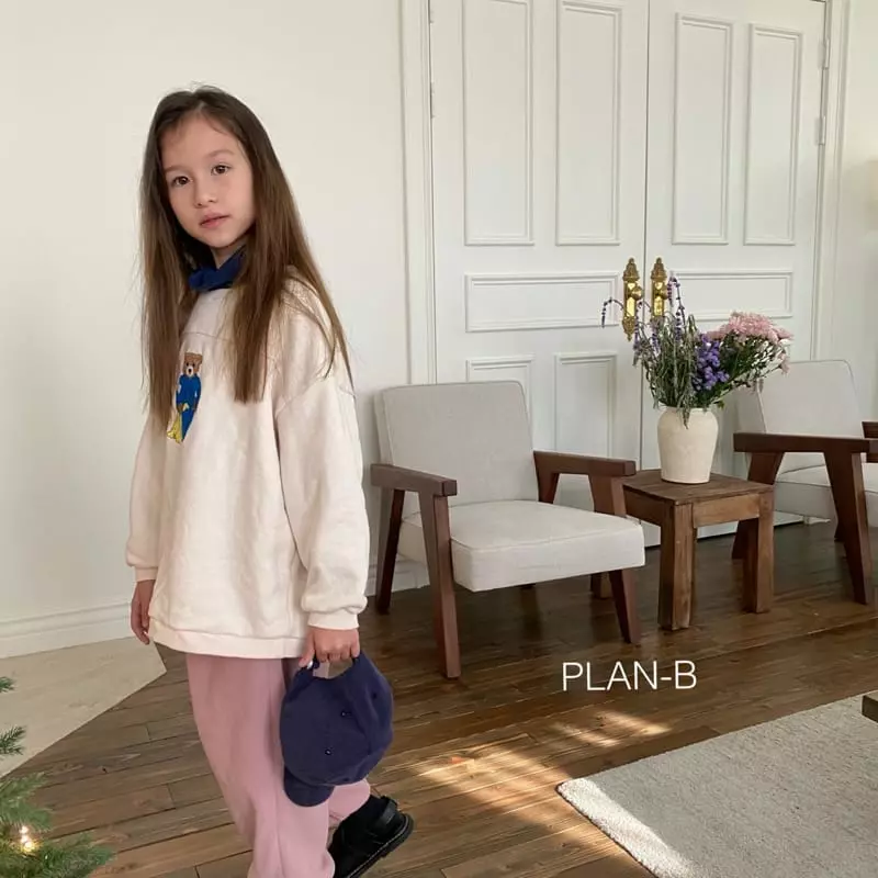 Plan B - Korean Children Fashion - #designkidswear - Embrodiery Bear Slit Sweatshirt - 5