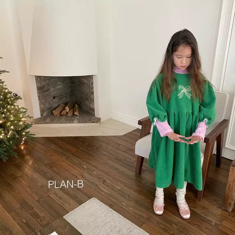 Plan B - Korean Children Fashion - #discoveringself - Ribbon Embrodiery One-piece - 5