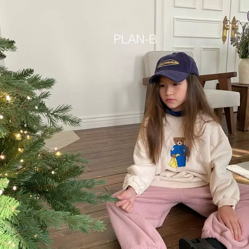 Plan B - Korean Children Fashion - #discoveringself - Embrodiery Bear Slit Sweatshirt - 6