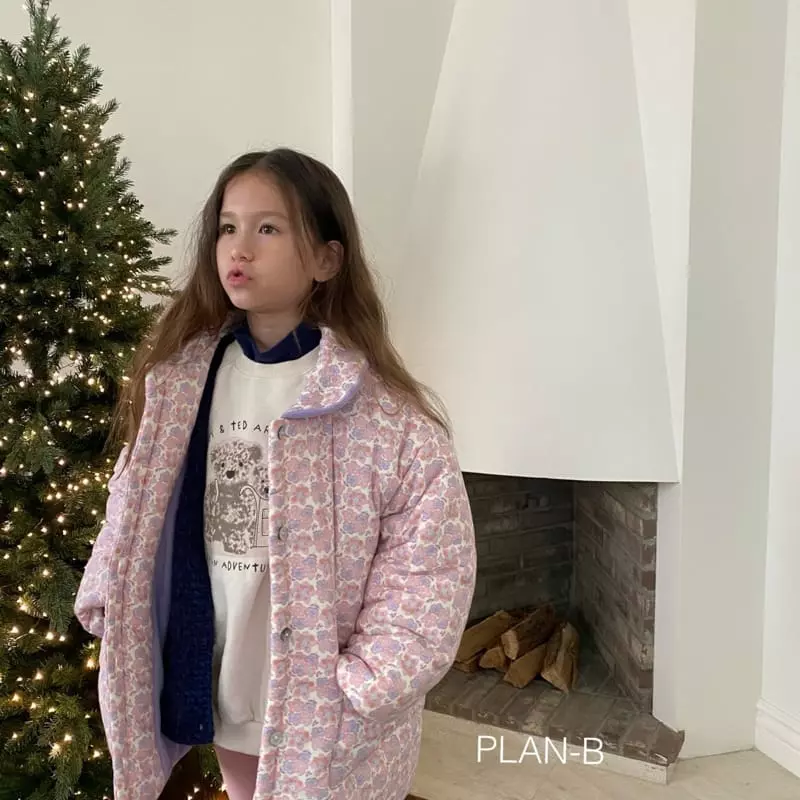 Plan B - Korean Children Fashion - #fashionkids - Circle Collar Flower Padding Jumper - 5