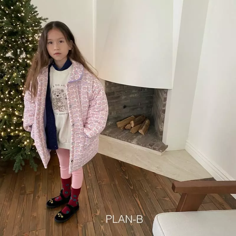 Plan B - Korean Children Fashion - #kidsshorts - Circle Collar Flower Padding Jumper - 6