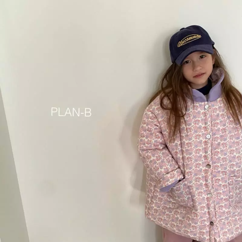 Plan B - Korean Children Fashion - #kidsstore - Circle Collar Flower Padding Jumper - 7