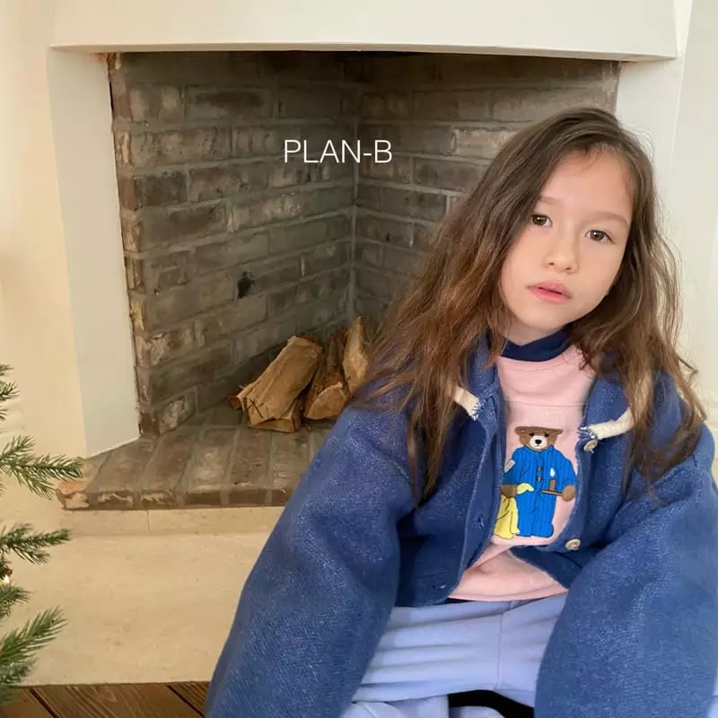 Plan B - Korean Children Fashion - #kidzfashiontrend - Embrodiery Bear Slit Sweatshirt - 10