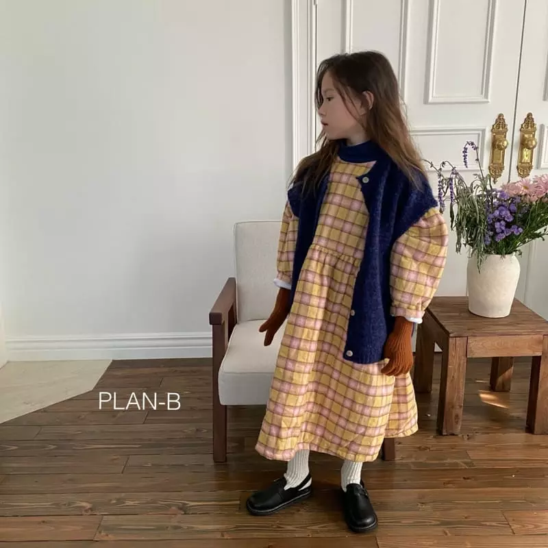 Plan B - Korean Children Fashion - #magicofchildhood - Check Bonding One-piece - 10