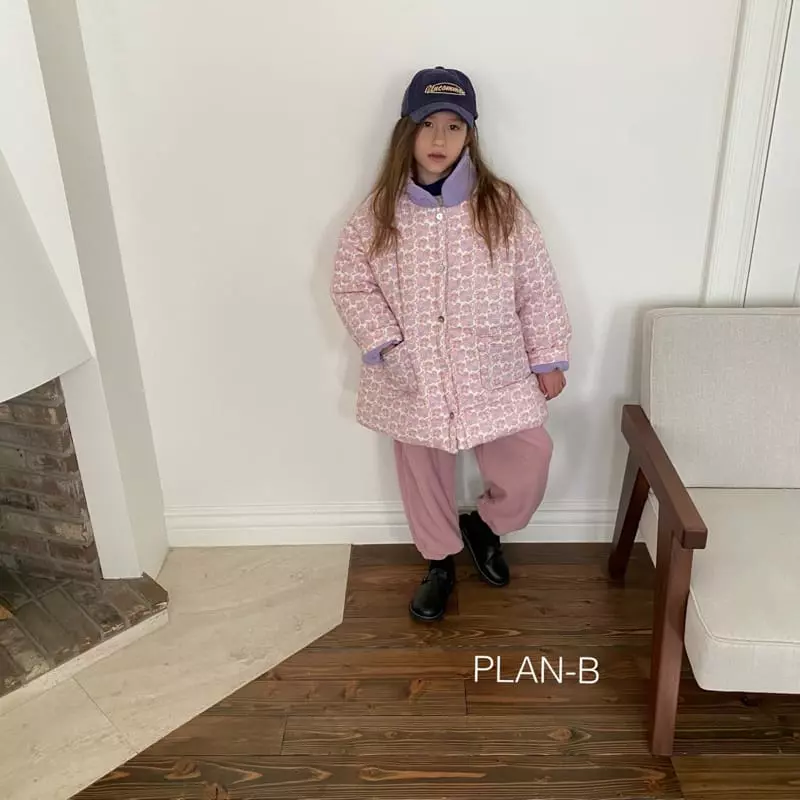Plan B - Korean Children Fashion - #magicofchildhood - Circle Collar Flower Padding Jumper - 11
