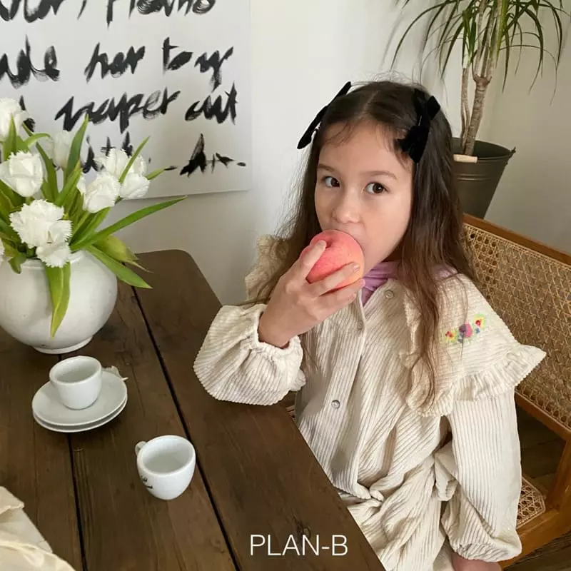 Plan B - Korean Children Fashion - #minifashionista - Big Rib Embroidery One-piece - 12