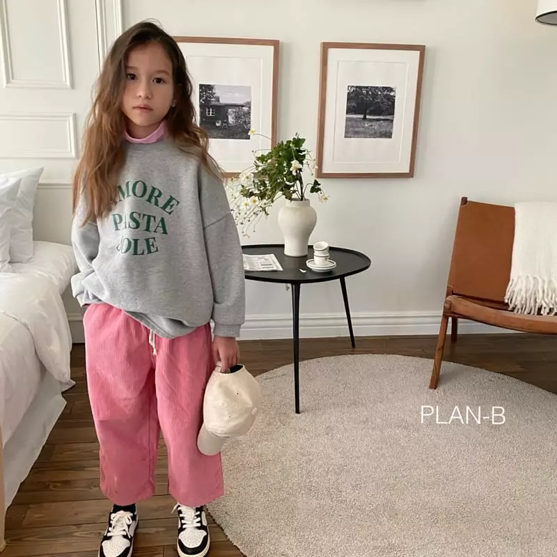 Plan B - Korean Children Fashion - #minifashionista - Pasta Fleece Tee - 2