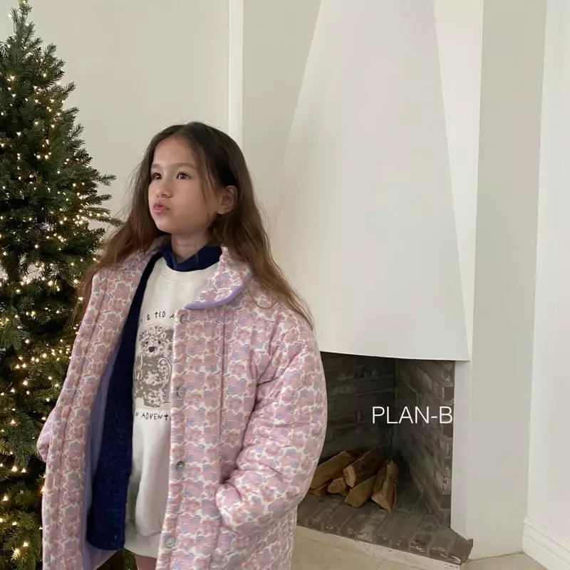 Plan B - Korean Children Fashion - #minifashionista - Circle Collar Flower Padding Jumper - 12