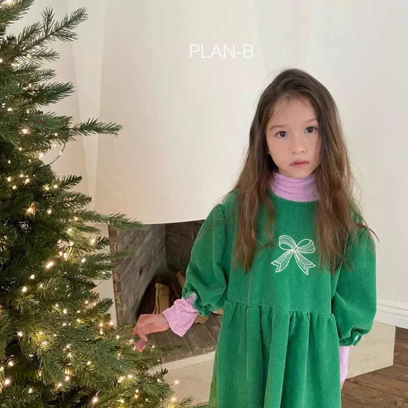 Plan B - Korean Children Fashion - #stylishchildhood - Ribbon Embrodiery One-piece
